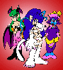 012301 - Felicia, Morrigan and Lei-Lei drawn and donated by Yamcha.