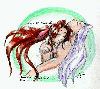 9818 - Picture of Aerith and Sephiroth.. drawn and donated by Minako.