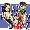 000801 - Aerith, Tifa and Yuffie artwork, drawn and donated by YuK.
