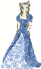 001401 - Aerith Gainsborough wearing a blue dress, drawn and donated by Laney PK.