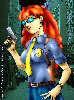 011000 - Asuka working for the NYPD, drawn and donated by Bullsnake.