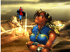 003001 - Chun-Li by Denise Akemi, with added background by Anderson Gomes.
