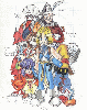011200 - The FF9 cast drawn and donated by aSpRinE.