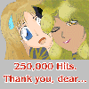 001 - A 250,000 hits banner, created by Unipuma@AnimeMUCK, featuring Cheshire and Miyuki. 