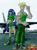 010900 - Leona and Guile drawn and donated by Daijto.