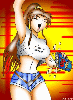 003300 - A rather cheerful Mai Shiranui, drawn and donated by The Switcher.
