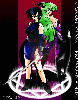 991100 - Morrigan and Shiki, drawn and donated by Chika-chaaaan. :)