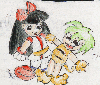 9800 - Picture of Nakoruru and Cham-Cham by Tails66.