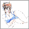 013400 - Nanako in a bathingsuit, artwork drawn by Pokekardz.